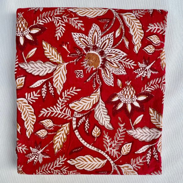 Homes&Seasons - Alice Floral Red Tablecloth