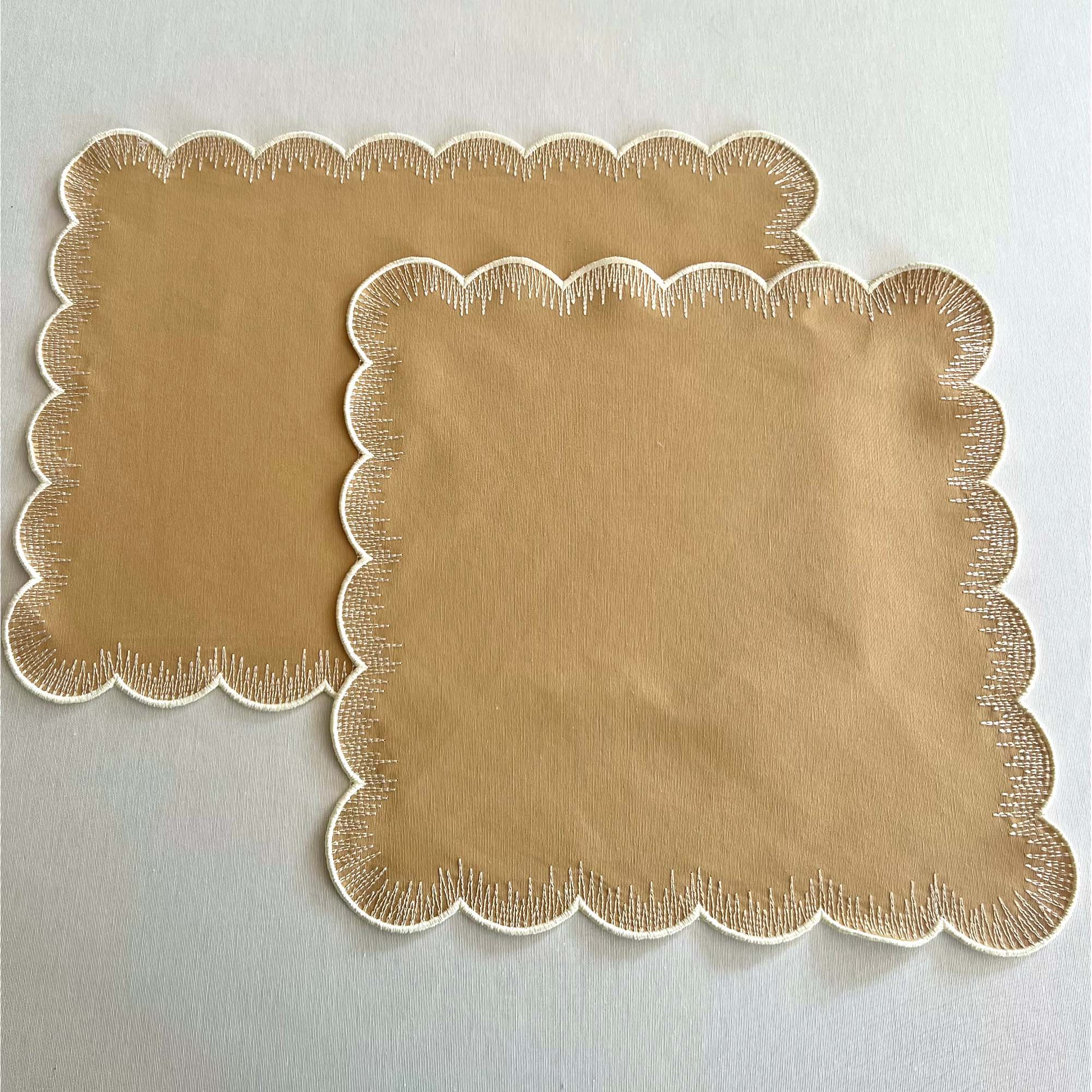 Homes And Seasons - Florence Beige Placemats and Napkin Set